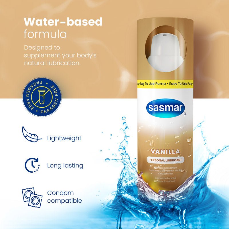 Sasmar Vanilla Flavor Personal Lubricant - Conceive Plus® Europe