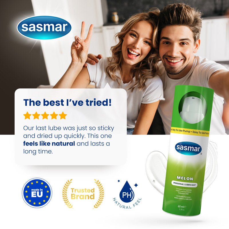 Sasmar Melon Flavor Water-Based Lubricant for Fertility Conceive Plus Europe Sasmar Melon Flavor Water-Based Lubricant for Fertility Conceive Plus Europe