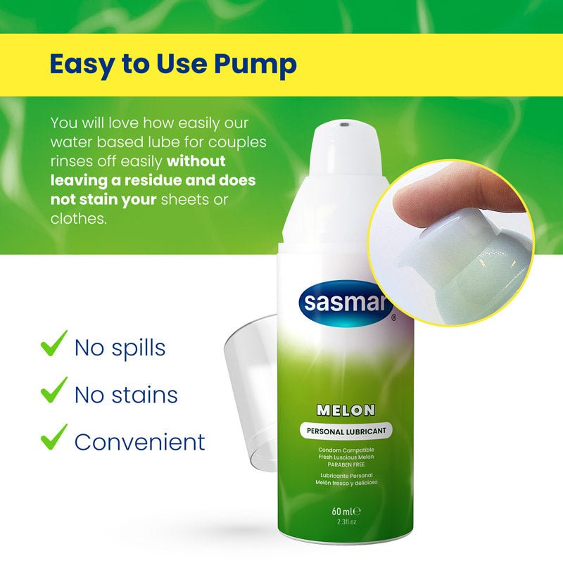 Sasmar Melon Flavor Water-Based Lubricant for Fertility Conceive Plus Europe Sasmar Melon Flavor Water-Based Lubricant for Fertility Conceive Plus Europe